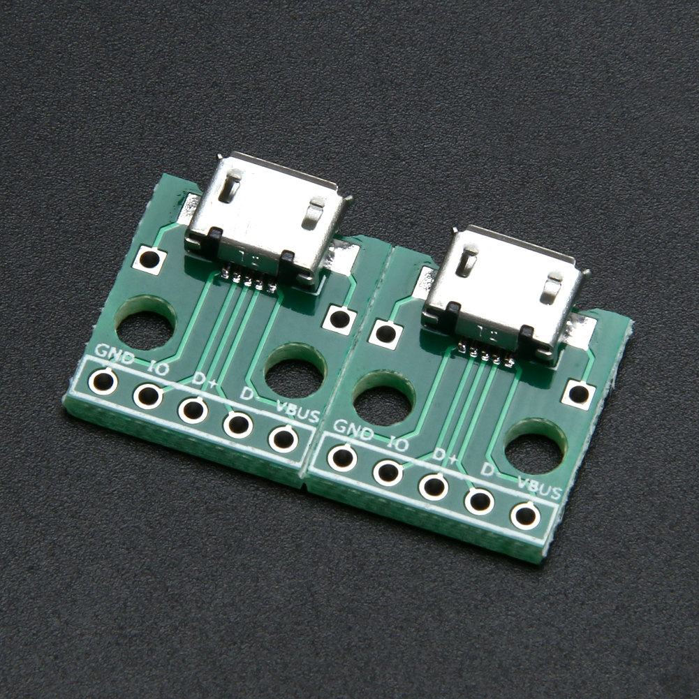 thumbnail image 4 of Adaptador convertidor MICRO USB a DIP conector de 5 pines tipo B pcb 10 Uds, 4 of 9