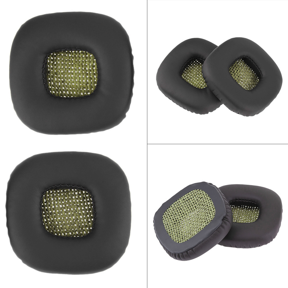 thumbnail image 5 of 1 par de almohadillas para orejas de alta elasticidad, espuma viscoelástica suave para Marshall Major, 5 of 9