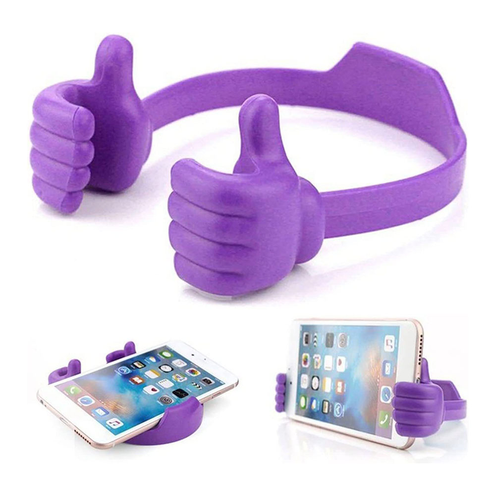 thumbnail image 4 of Soporte para teléfono Soportes para teléfonos móviles con pulgar hacia arriba para iPhone/Samsung Púrpura, 4 of 7