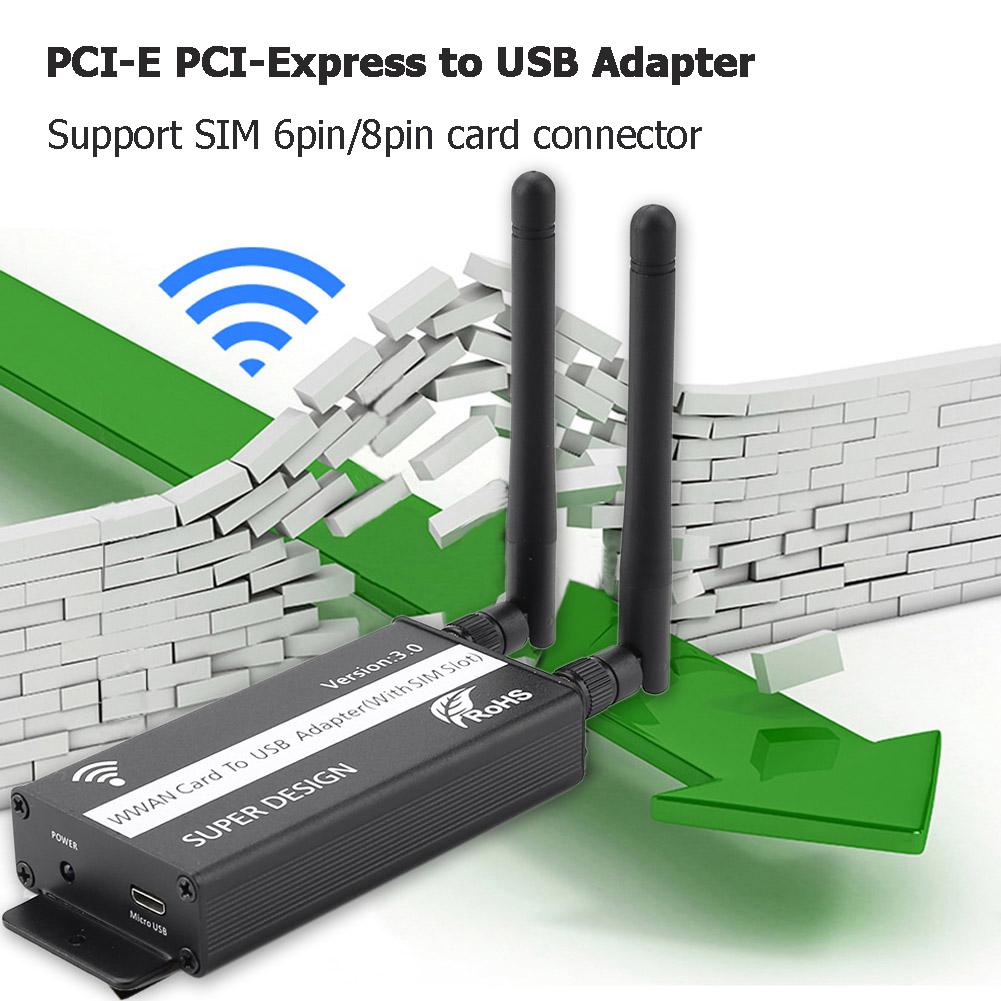 thumbnail image 4 of Tarjeta adaptadora PCI-E a USB Universal Mini para módulo WWAN/LTE, 4 of 9