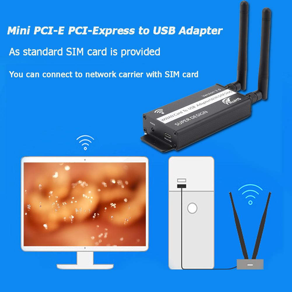 thumbnail image 5 of Tarjeta adaptadora PCI-E a USB Universal Mini para módulo WWAN/LTE, 5 of 9