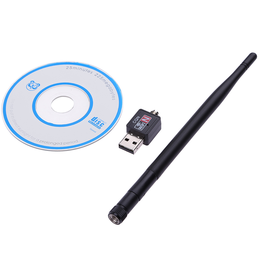 thumbnail image 2 of Adaptador Inalámbrico 600M USB 2.0 Wifi Router Tarjeta LAN de Red con Antena 5dBI, 2 of 9