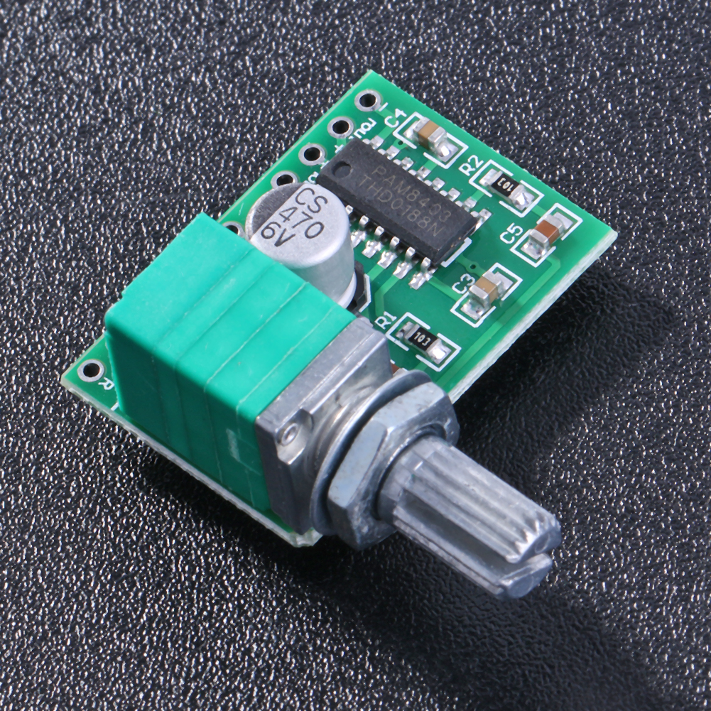 thumbnail image 4 of Mini PAM8403 Placa amplificadora de audio de potencia de 5 V 3Wx2 con potenciómetro de conmutación USB, 4 of 9