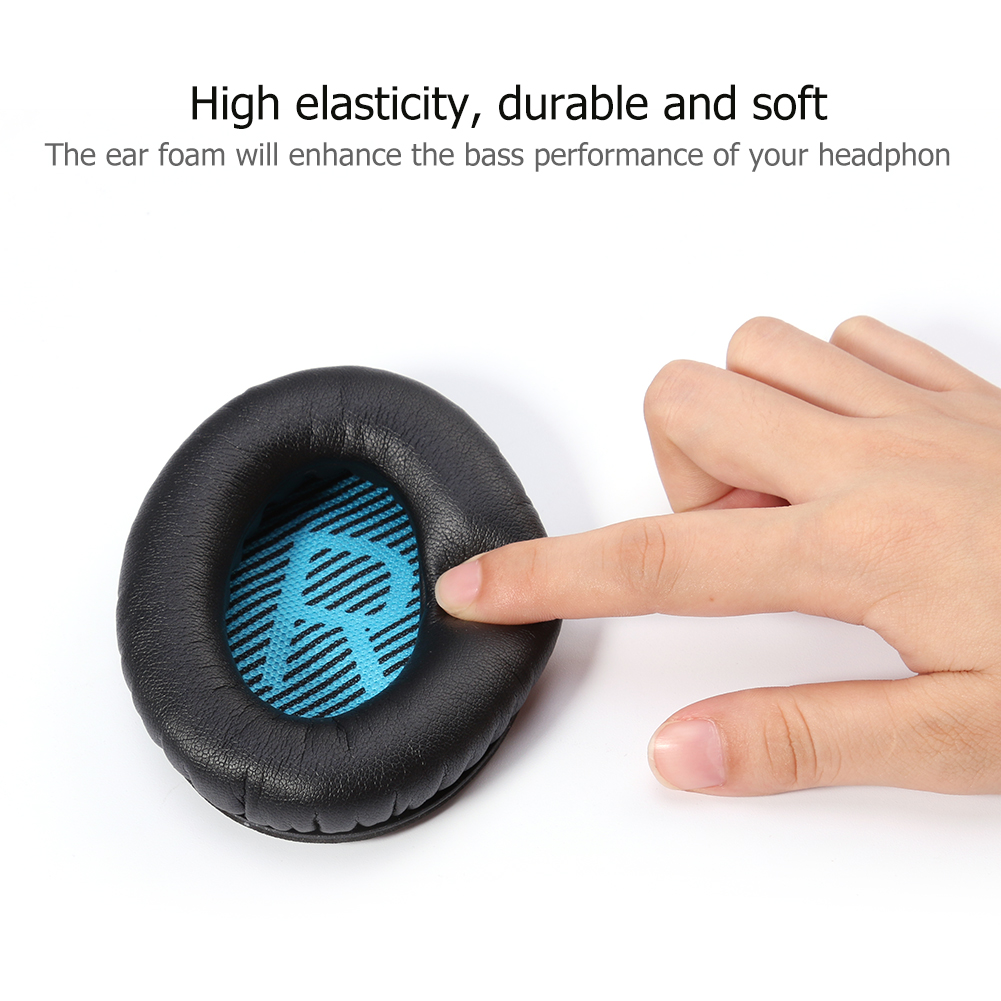 thumbnail image 1 of Almohadillas de Cuero L/R Ehuebsd Repuesto para Auriculares Bose QC25, 1 of 3