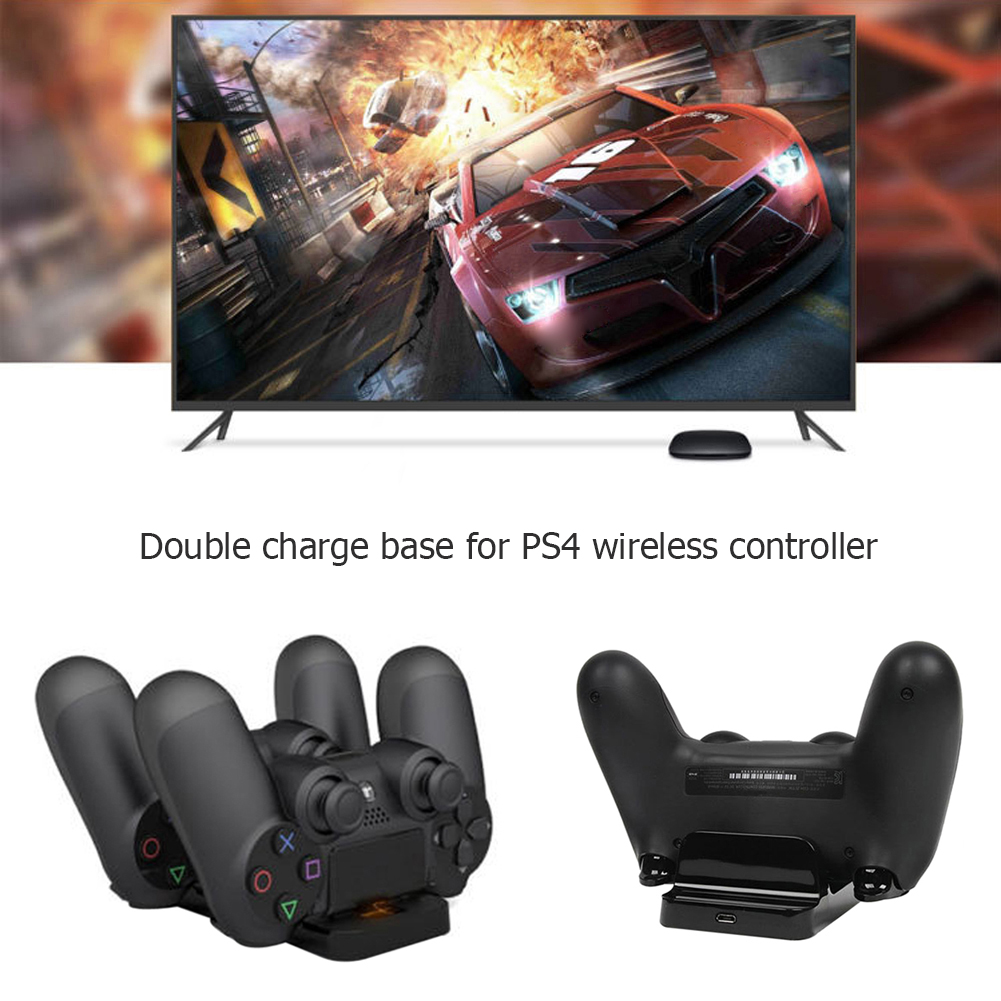 thumbnail image 4 of Cargadores Soporte de estación de carga USB dual para controlador inalámbrico PS4, 4 of 9