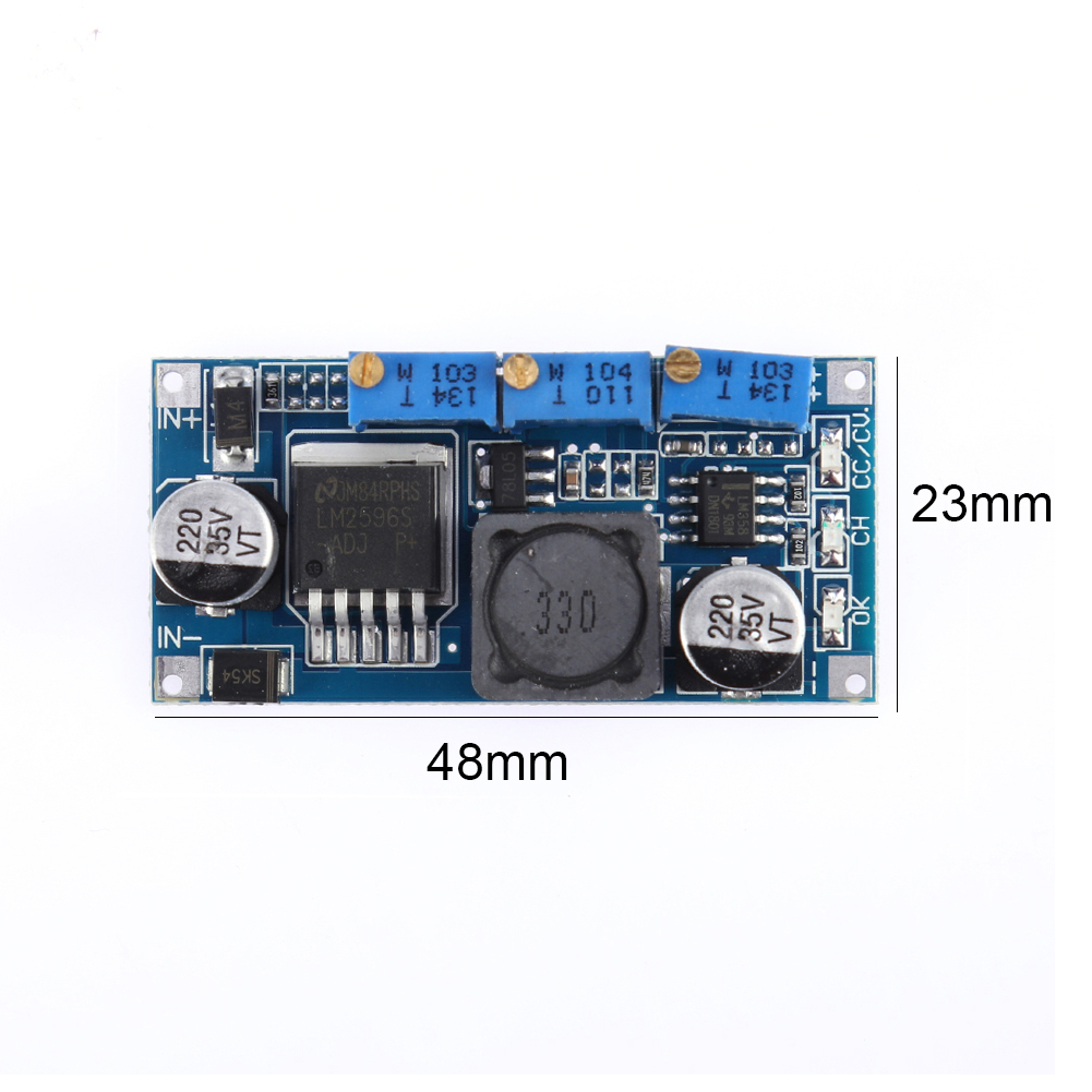 thumbnail image 2 of Controlador LED del módulo de fuente de alimentación DC-DC de la placa de voltaje de corriente constante LM2596, 2 of 6