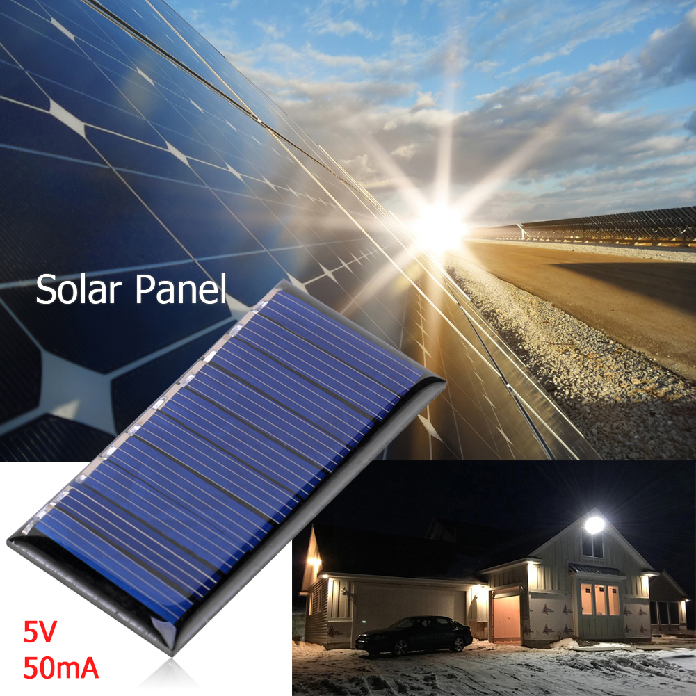 thumbnail image 1 of Módulo de células solares 5V 50mA Cargador de panel solar de silicona policristalina, 1 of 7