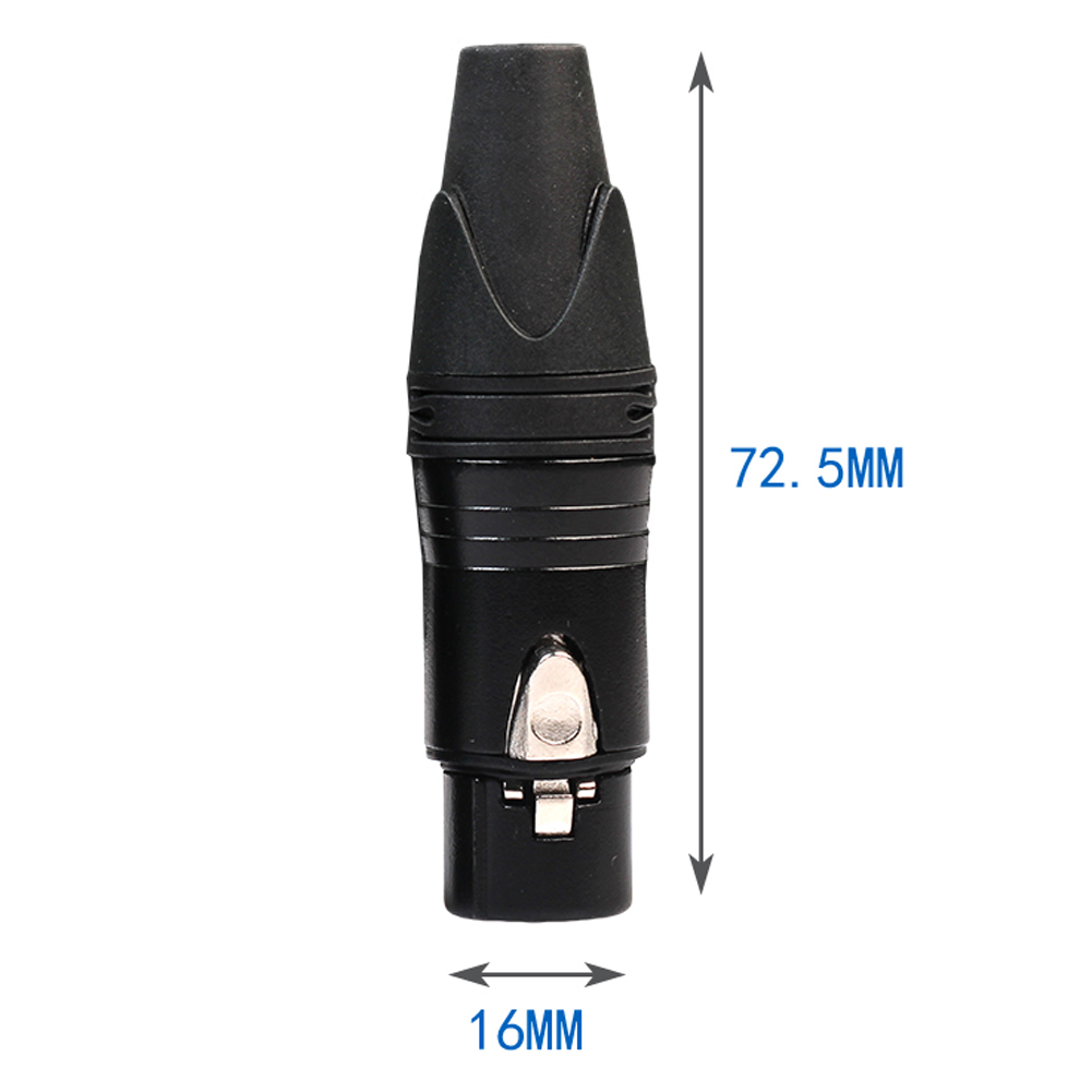 thumbnail image 2 of Adaptadores de soldadura de Cable de conector de micrófono DIY de enchufe XLR de 3 pines 10 Uds, 2 of 9