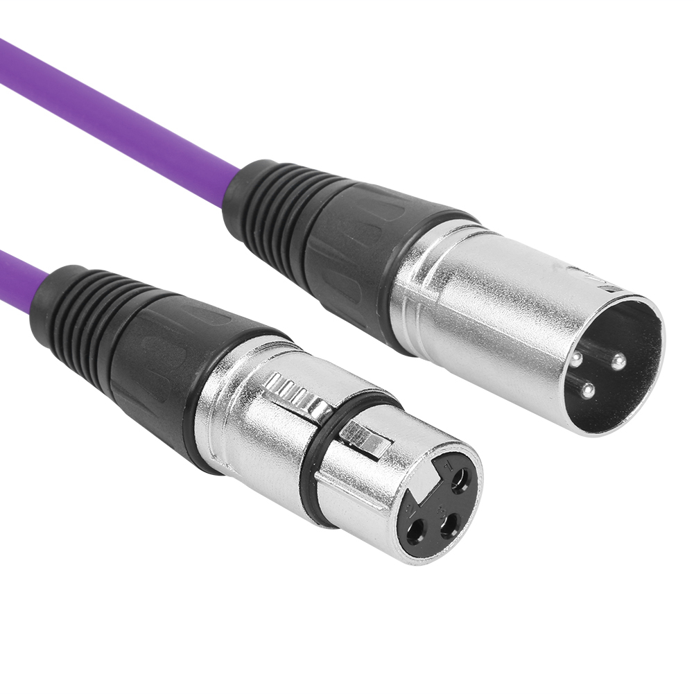 thumbnail image 3 of 1m 3Pin XLR a Cable de extensión de audio Cable de micrófono para grabadora, 3 of 9