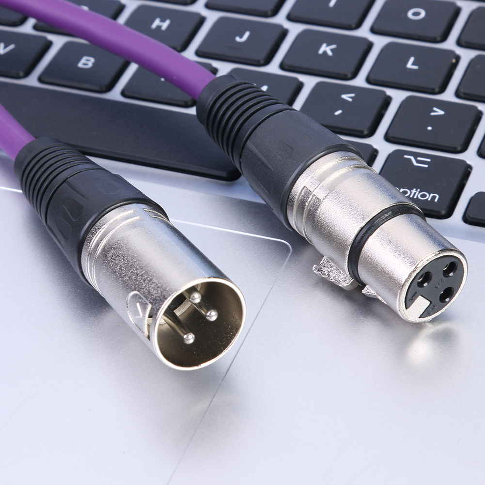 thumbnail image 4 of 1m 3Pin XLR a Cable de extensión de audio Cable de micrófono para grabadora, 4 of 9