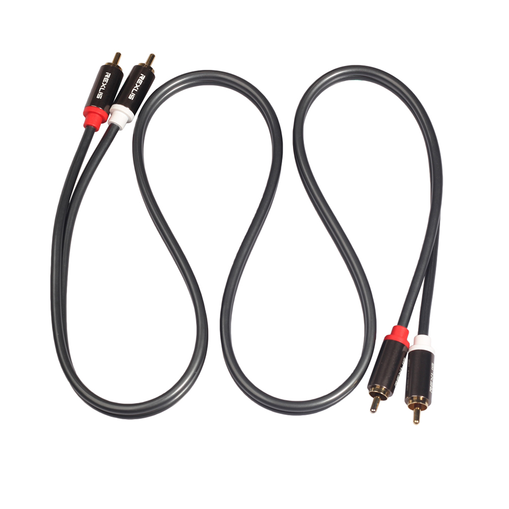 thumbnail image 3 of 2RCA a 2 RCA a Cable de audio chapado en oro para cine en casa DVD TV, 3 of 7