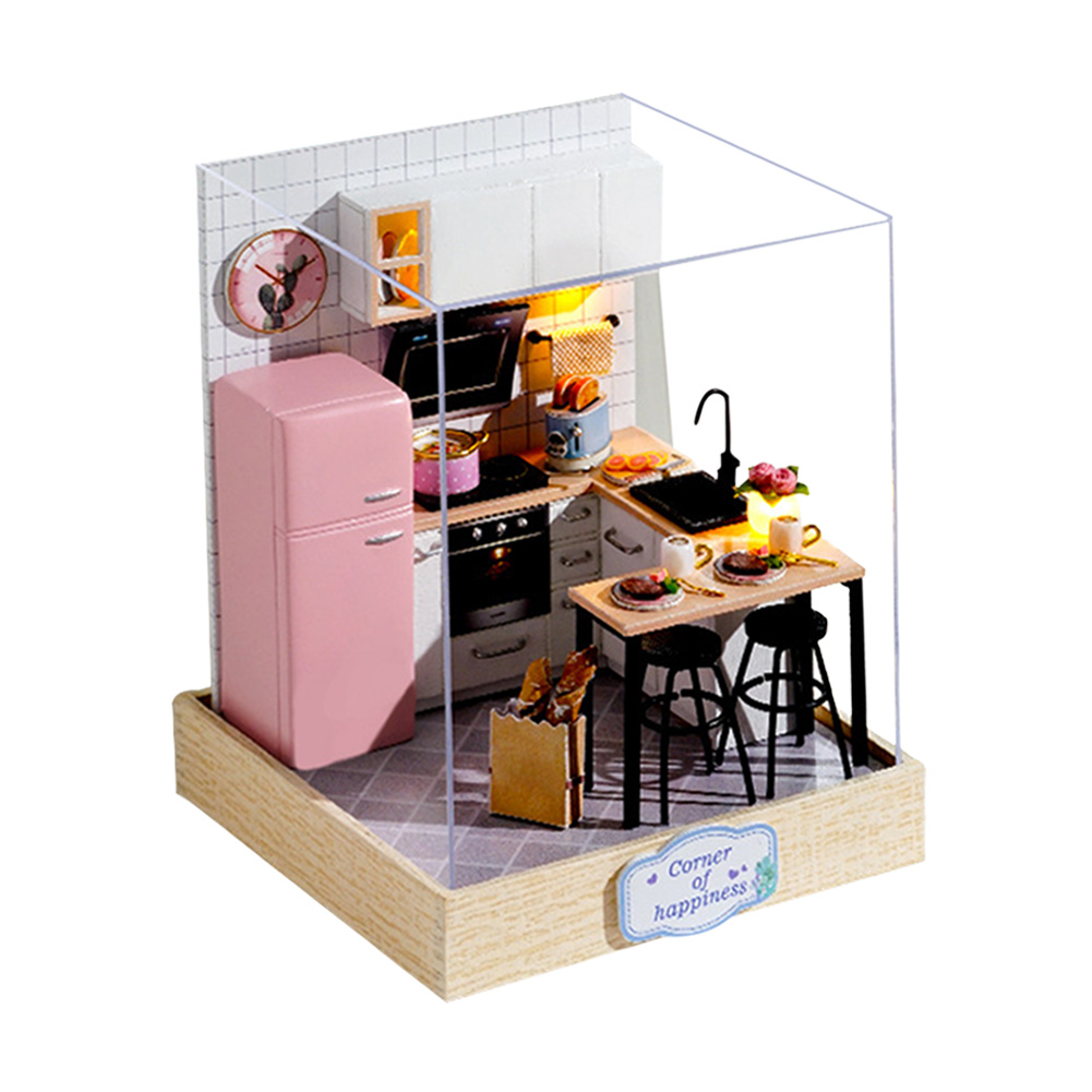 thumbnail image 5 of Casa de muñecas DIY Casas de muñecas en miniatura de madera Kit de muebles Juguetes educativos, 5 of 7