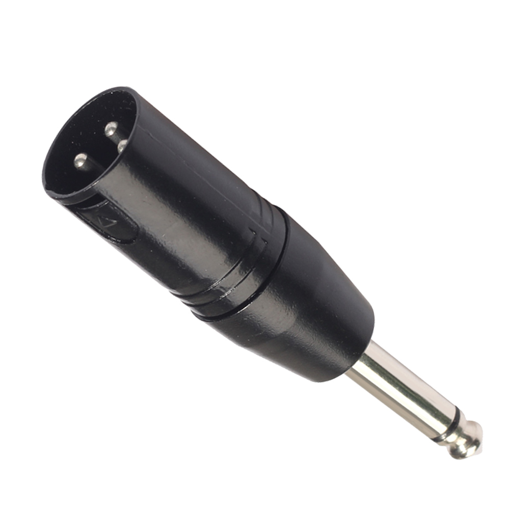 thumbnail image 4 of Adaptador convertidor de enchufe de audio de 3 pines de conector mono a XLR de 6,35 mm, 4 of 7