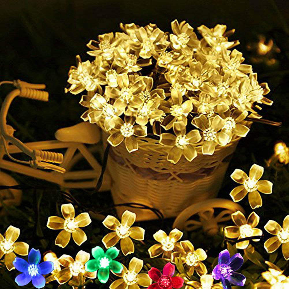 thumbnail image 3 of Al aire libre 20/50LED Solar Cherry Blossom Fairy String Light Holiday Lámpara universal para iluminación Decoración de productos, 3 of 9