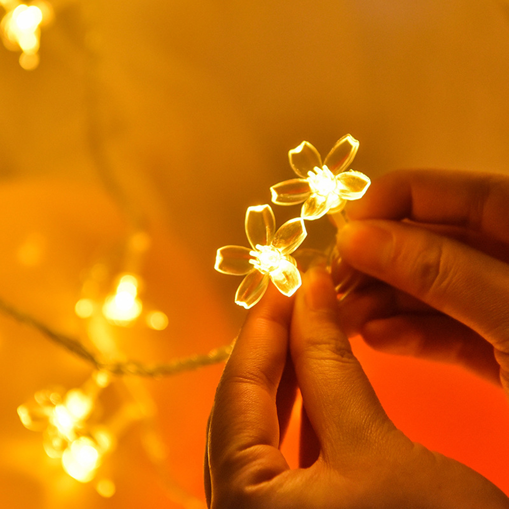 thumbnail image 4 of Al aire libre 20/50LED Solar Cherry Blossom Fairy String Light Holiday Lámpara universal para iluminación Decoración de productos, 4 of 9