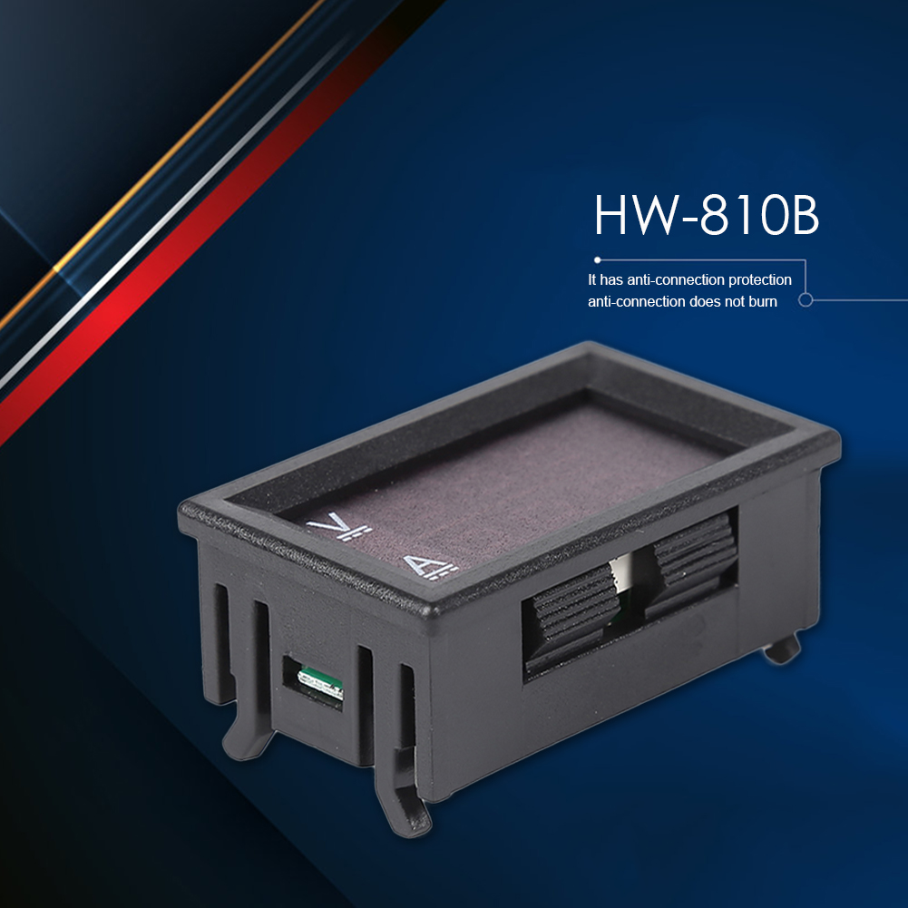 thumbnail image 5 of Voltímetro digital Ehuebsd HW-810 Pantalla LED DC 100V 10A Mini Amp, 5 of 9