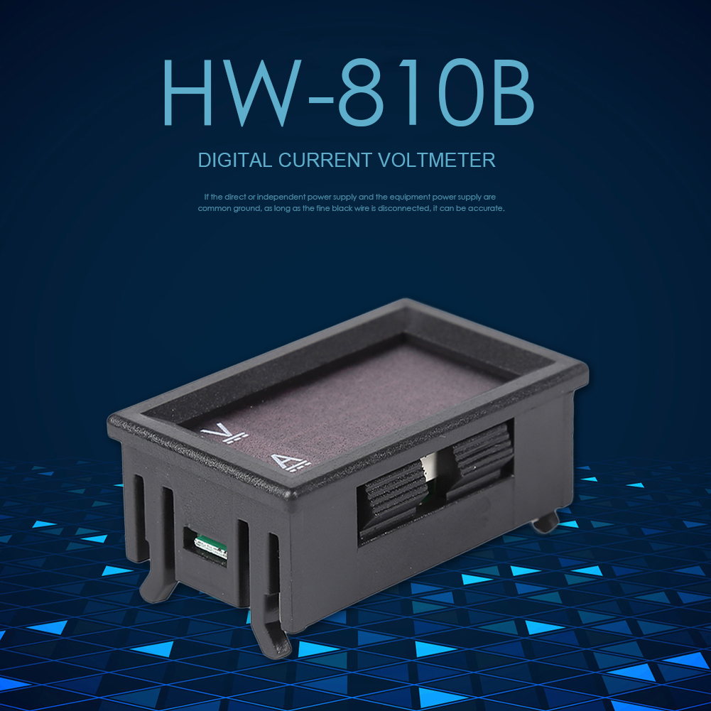thumbnail image 1 of Voltímetro digital Ehuebsd HW-810 Pantalla LED DC 100V 10A Mini Amp, 1 of 9