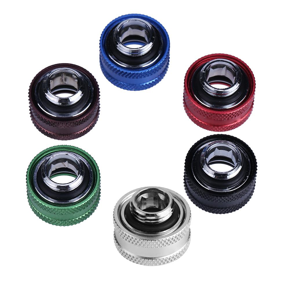 Tubo rígido de rosca G1/4 Extensor de tubo duro de 14 mm para refrigeración por agua de PC(Plata)