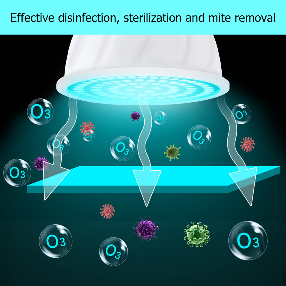 thumbnail image 3 of 110V E27 48 60 80 LED UVC Luz germicida UV O3 Esterilizador Bombillas para el hogar, 3 of 6