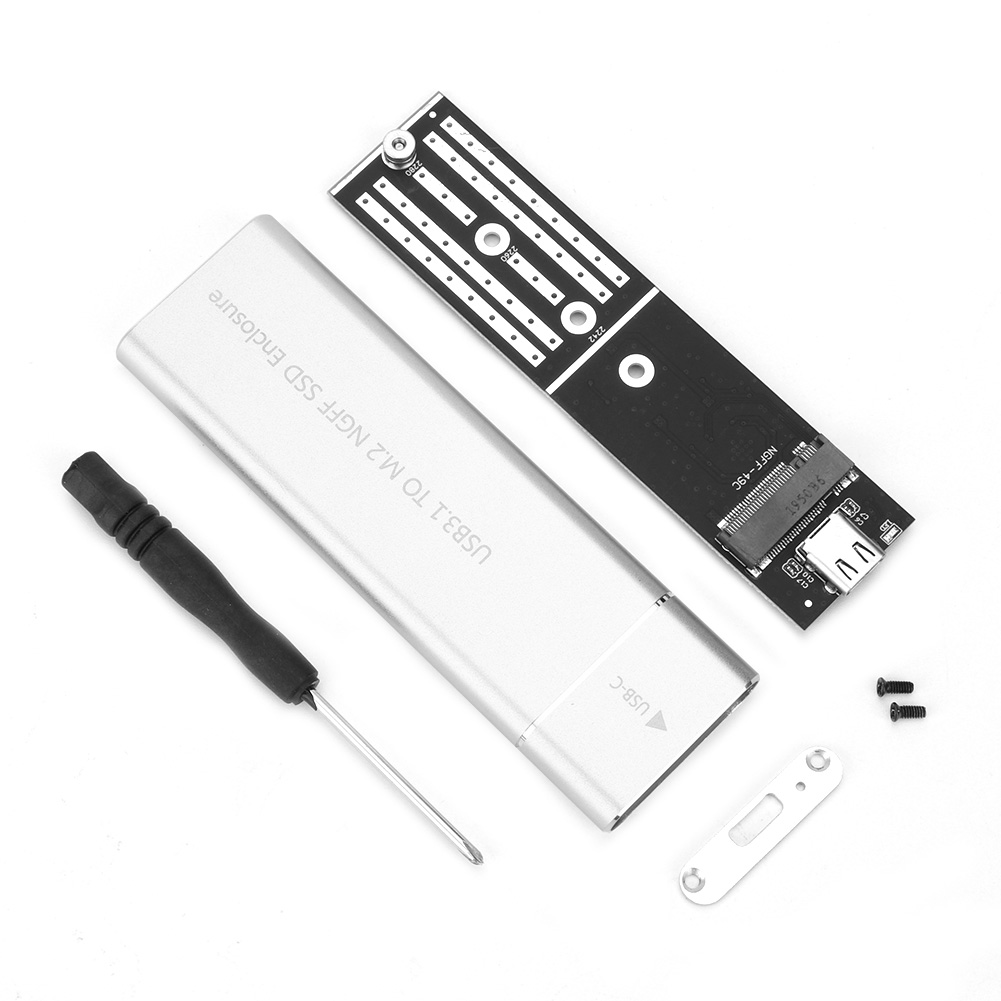 thumbnail image 2 of M.2 SSD Cases B Key NGFF a USB 3.1 Gen 1 Tipo C Adaptador SSD 2230 2242 2260 2280, 2 of 9