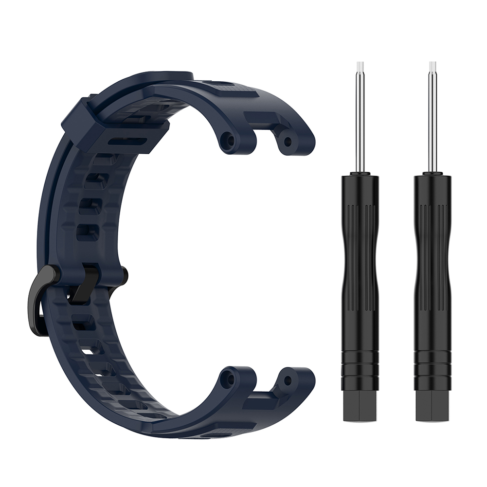 thumbnail image 2 of Herramientas de banda de silicona de repuesto con Amazfit T-Rex Smartwatch azul marino azul, 2 of 8