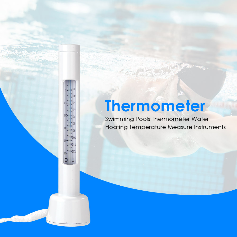 thumbnail image 5 of Termómetro flotante Termómetro de piscina con termómetro de temperatura del agua de cuerda, 5 of 6