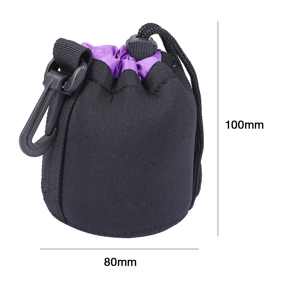 thumbnail image 2 of Bolsa impermeable para lente de cámara a prueba de golpes con cordón DSLR lente bolsa protectora suave, 2 of 6