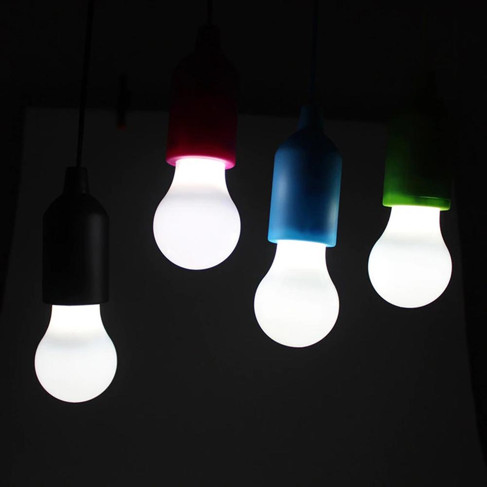 thumbnail image 2 of Bombilla LED colgante Bombillas con cordón de tracción alimentadas por batería (verde), 2 of 9