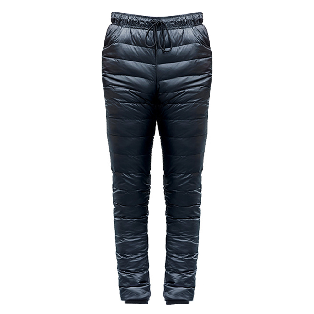thumbnail image 4 of Pantalones de plumón con cordón a prueba de viento Esquí Trekking Espesado Escalada Invierno Cálido, 4 of 7