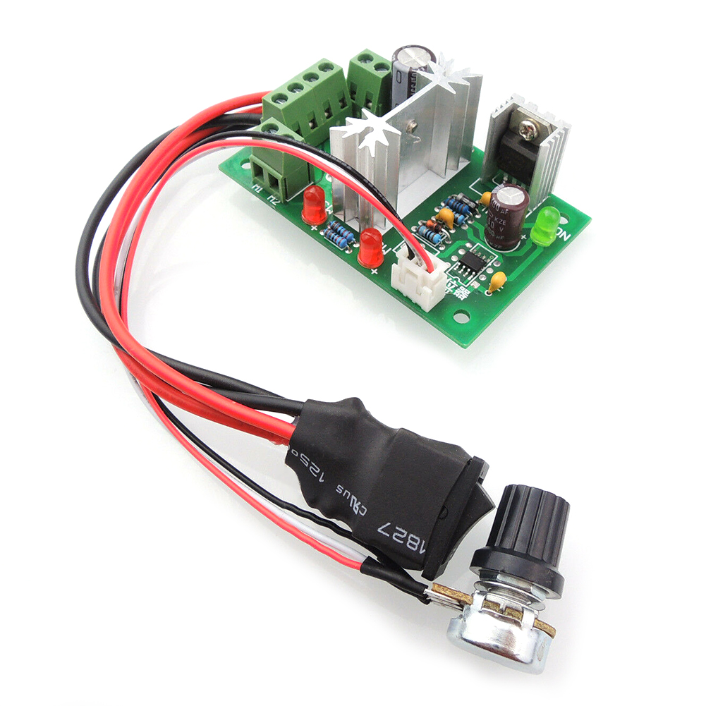 thumbnail image 5 of Controlador de velocidad del motor CCM6N 6A 6V-30V PWM DC con interruptor de marcha atrás, 5 of 6