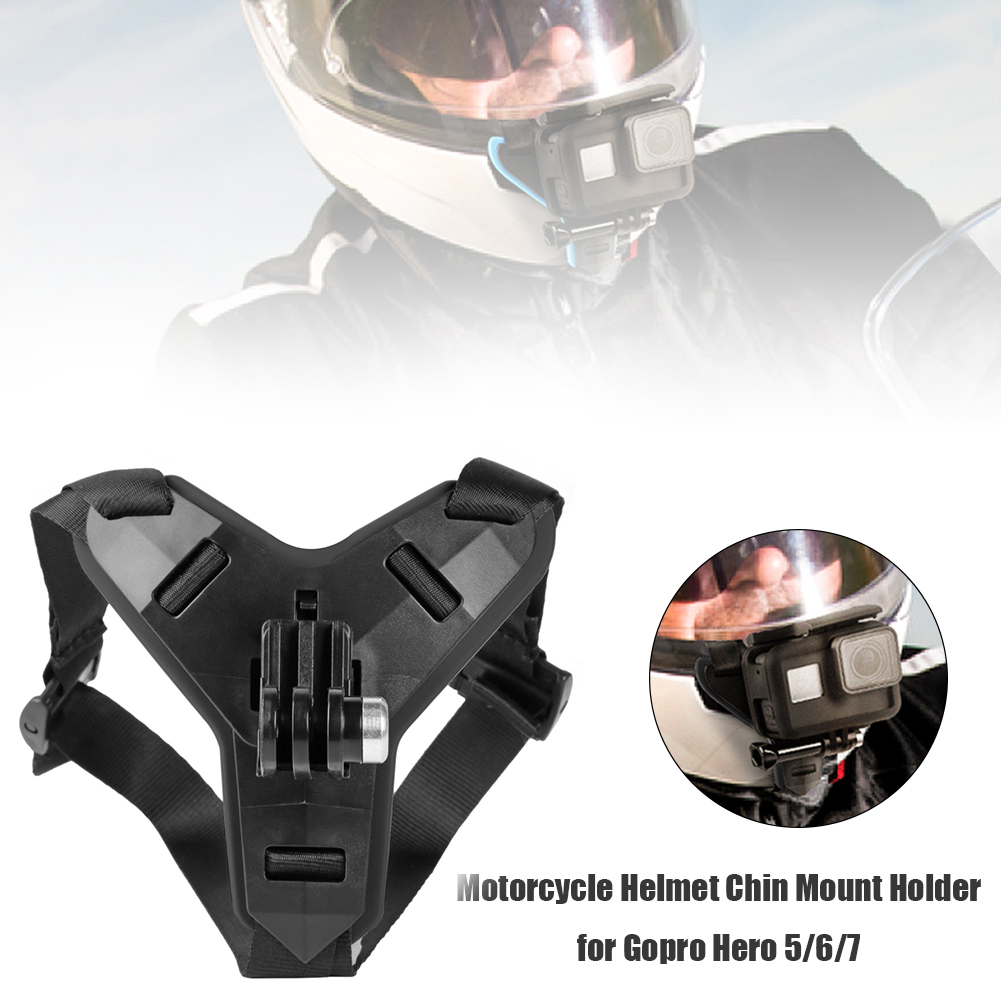 thumbnail image 4 of Casco portátil Chin Mount Casco de motocicleta a prueba de golpes Correa de barbilla para Xiaomi Yi, 4 of 9