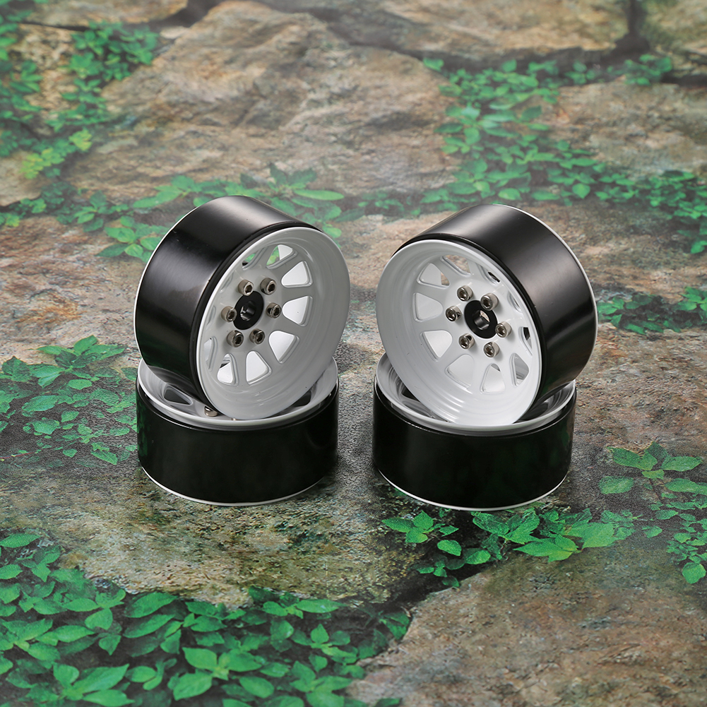 thumbnail image 1 of 4 Uds. De ruedas Beadlock, piezas de repuesto de 1,9 pulgadas para coche trepador de control remoto Axial SCX10, 1 of 6