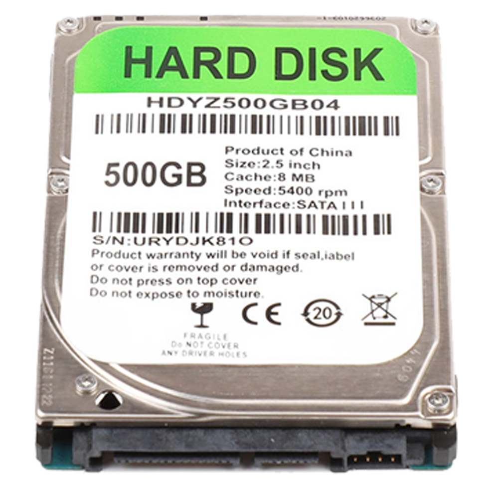 thumbnail image 3 of Disco duro interno HDD 500GB 2.5 pulgadas SATA III 5400RPM Disco duro para computadora portátil, 3 of 5