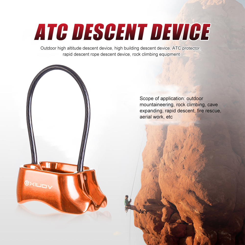 thumbnail image 3 of Dispositivo de descenso Rappel ATC Belay Ehuebsd equipo de escalada color naranja, 3 of 7