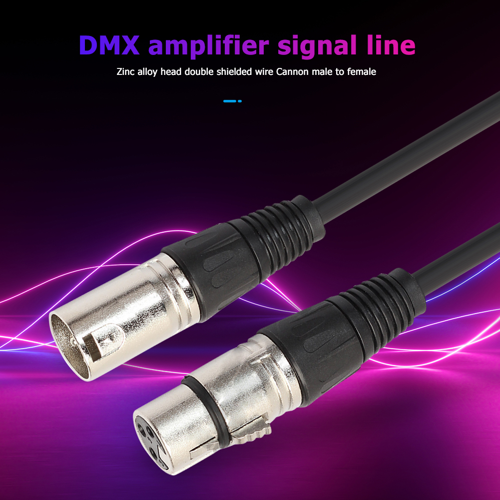 thumbnail image 4 of Cable de señal DMX Cable de micrófono XLR Cable XLR de 3 pines a para mezclador, 4 of 7