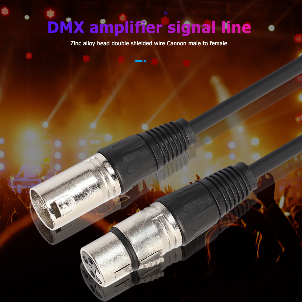 Cable de señal DMX Cable de micrófono XLR Cable XLR de 3 pines a para mezclador