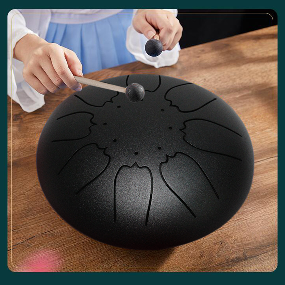 thumbnail image 3 of Steel Tongue Drum Bag 6 pulgadas 8 Tune Set con Drumstick Pad Carrying Black, 3 of 8