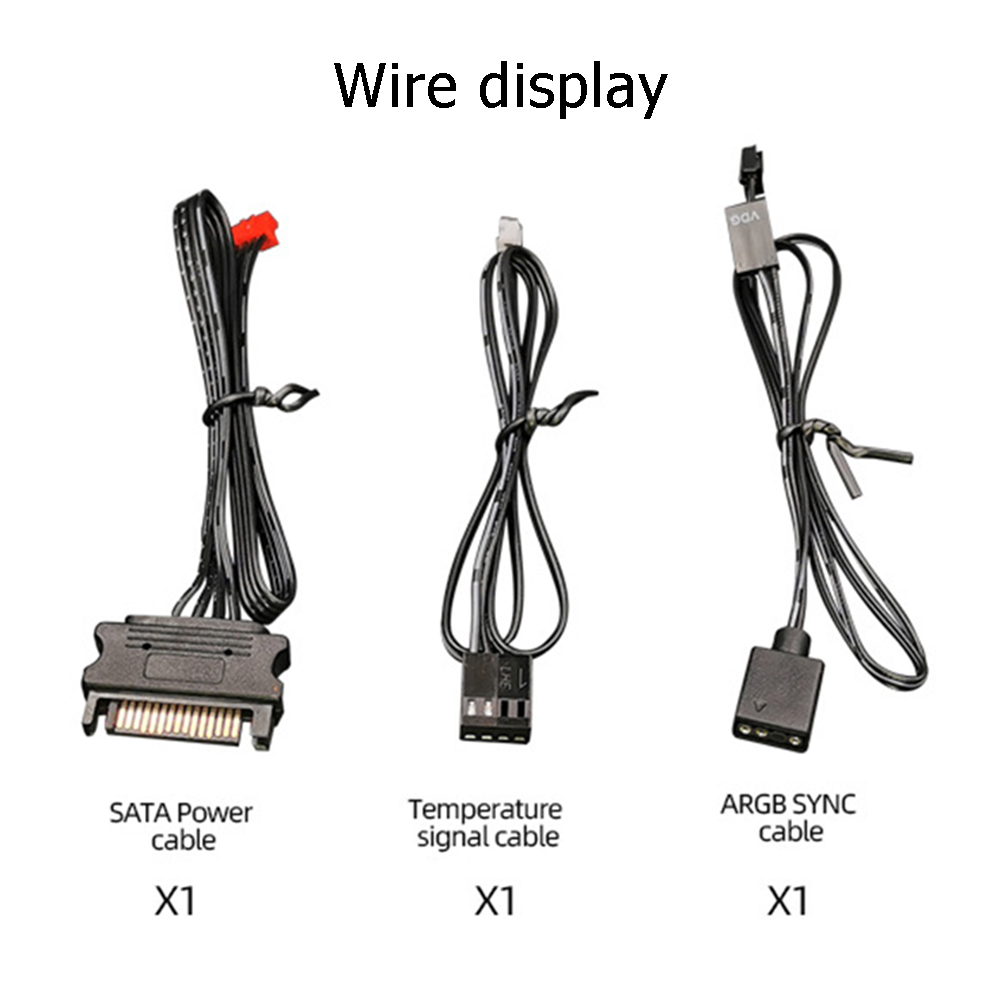 thumbnail image 2 of 4Pin PWM 5V 3Pin ARGB Ventilador de refrigeración Control remoto inteligente inteligente para caja de PC, 2 of 9