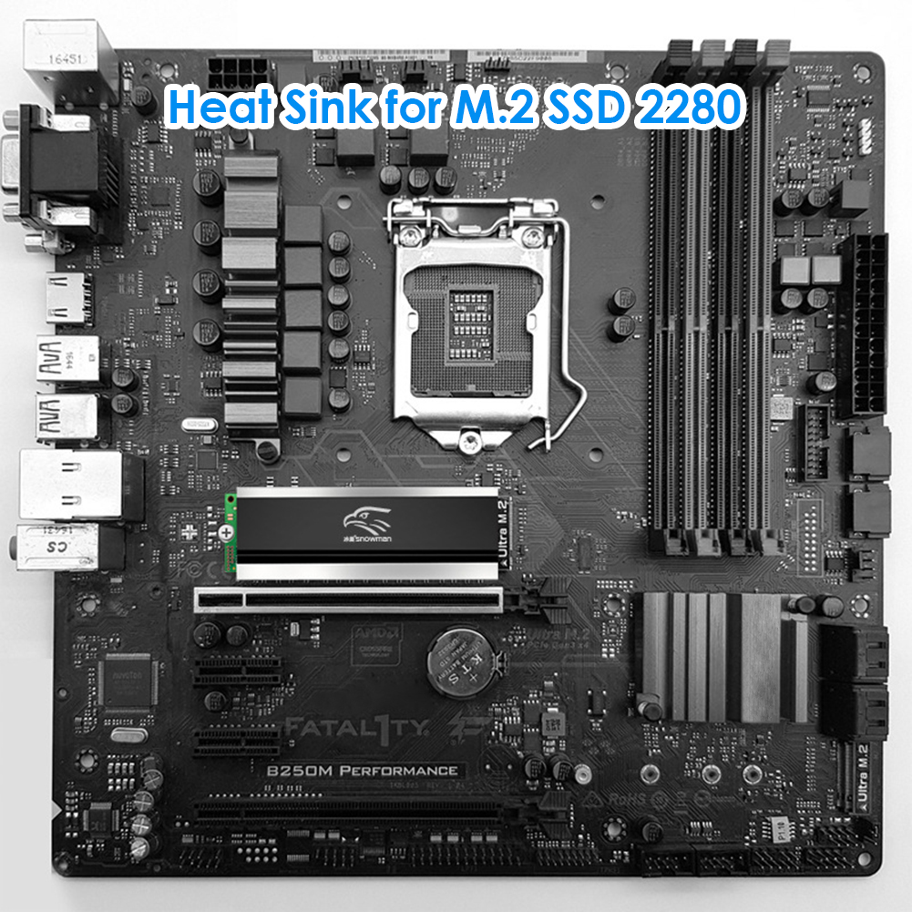 thumbnail image 1 of M.2 2 Radiador térmico 2280 SSD Disipador de calor Cooler Pad Disco duro de estado sólido, 1 of 6