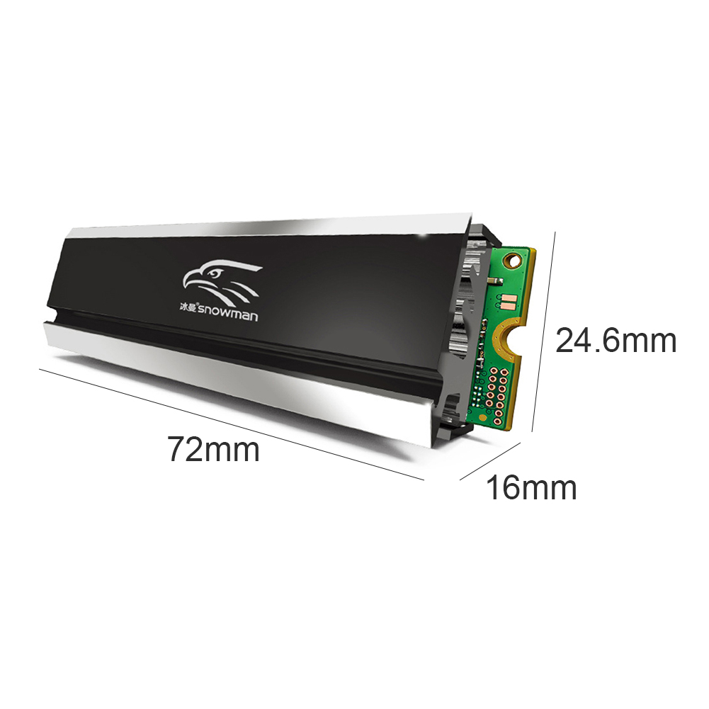 thumbnail image 2 of M.2 2 Radiador térmico 2280 SSD Disipador de calor Cooler Pad Disco duro de estado sólido, 2 of 6