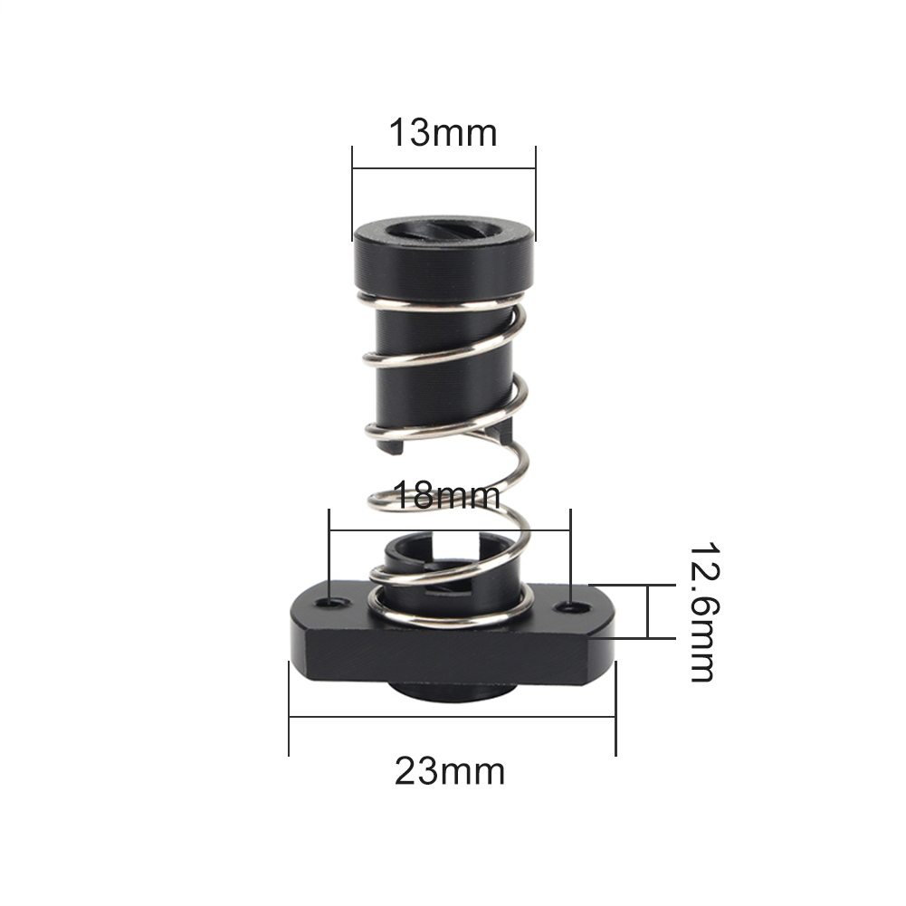 thumbnail image 2 of Tuercas de tornillo de avance T8 POM para impresora 3D, varilla roscada de 2mm/4mm/8mm, 2 of 9