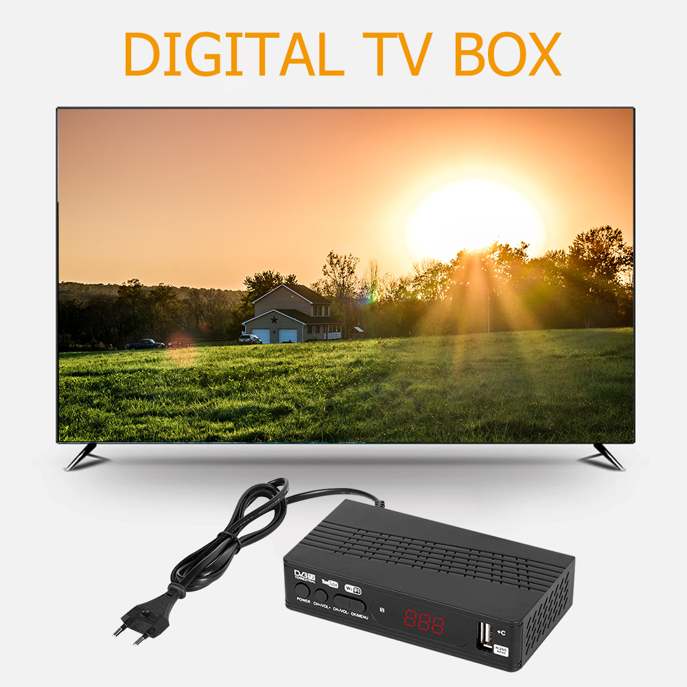 thumbnail image 5 of Digital TV Box 1080P Convertidor DVB-T2 H.264 IPTV Set Top Player Enchufe de la UE, 5 of 9