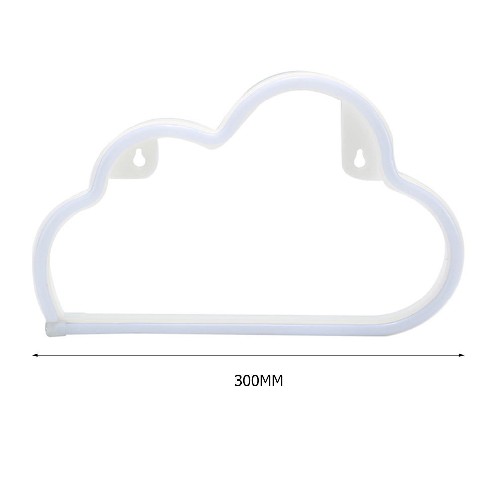 thumbnail image 2 of LED-Neon-Tischleuchte USB-batteriebetriebene Cartoon-Wolkenschild-Kinderzimmer-Wandleuchte, 2 of 9