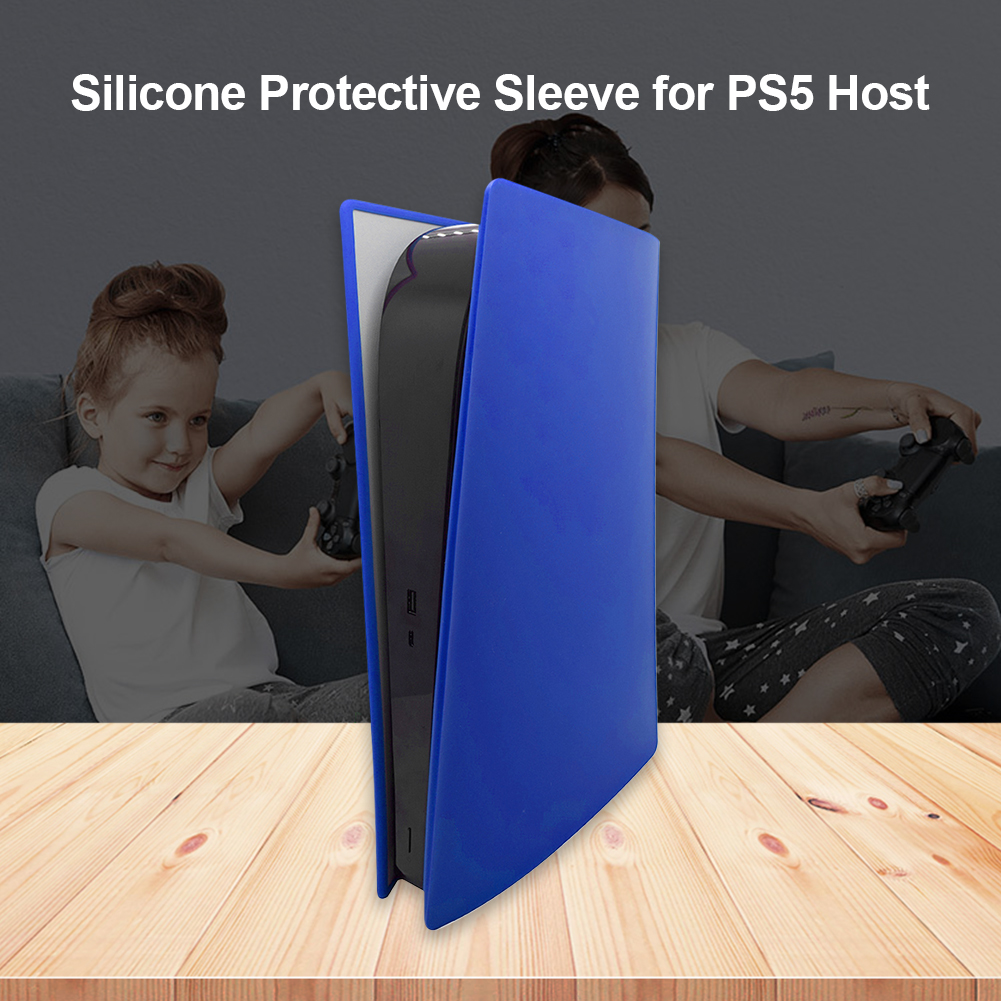 thumbnail image 1 of Carcasa para PS5 Ehuebsd Funda protectora de silicona a prueba de polvo Azul, 1 of 9