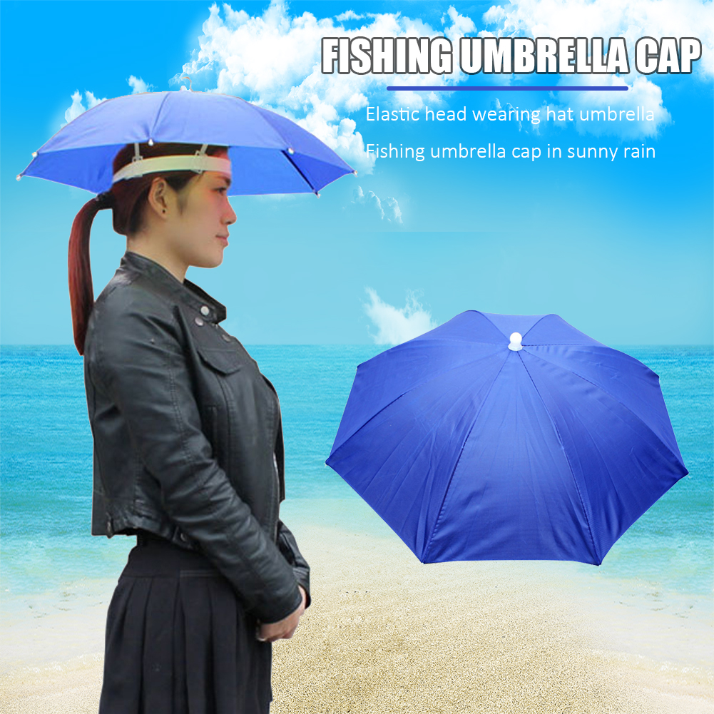 thumbnail image 1 of Paraguas Sombrero Plegable Ajustable Pesca al aire libre Senderismo Sombrilla Gorra Azul, 1 of 8