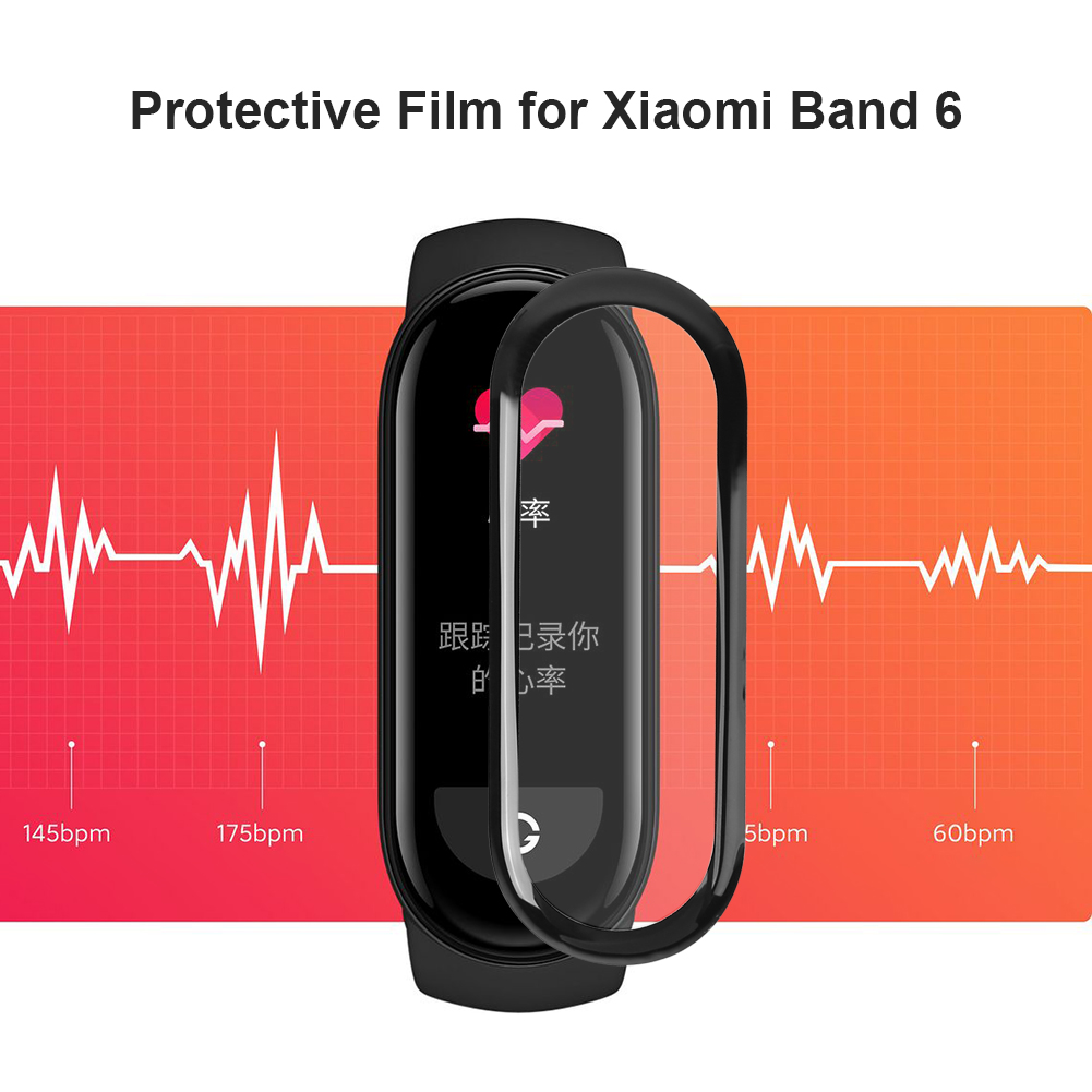 thumbnail image 4 of Películas protectoras 2x para Mi Band 6 Ehuebsd Pantalla de reloj inteligente compuesta 3D, 4 of 7
