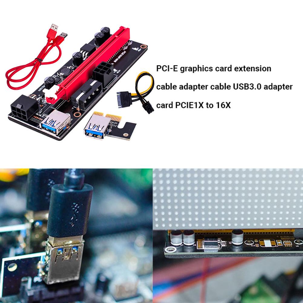 thumbnail image 4 of Tarjeta elevadora PCI Express Cable USB 3.0 Adaptador PCI-E 1X a 16X para minería GPU, 4 of 6