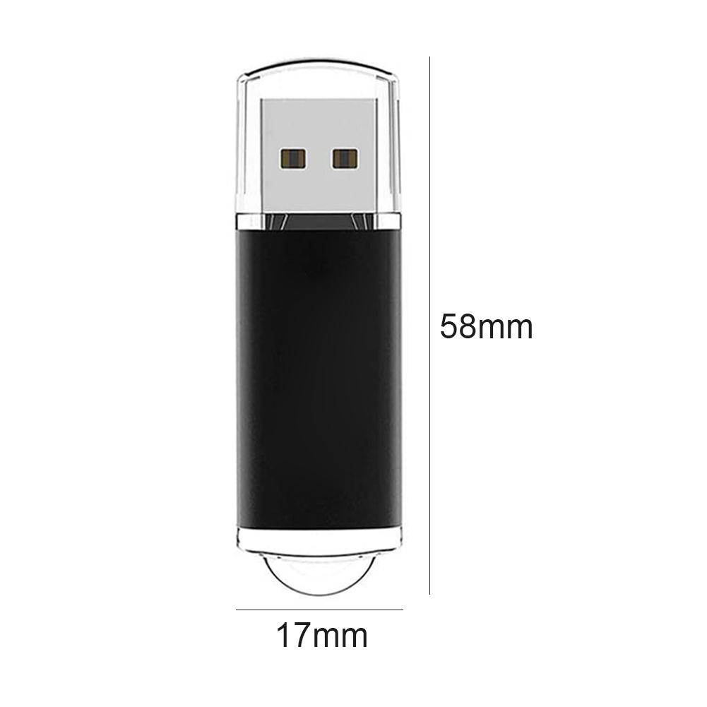 thumbnail image 2 of Unidad CW10029 Alta velocidad USB 2.0 Flash Clear Cap Thumb (2GB) Negro, 2 of 7