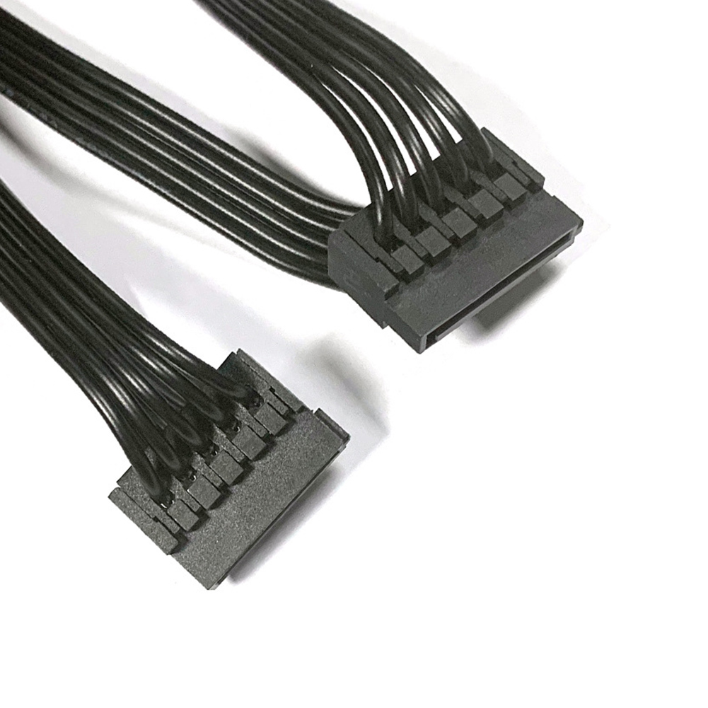 thumbnail image 2 of 1 divisor SATA de 15 pines a 5 cables de alimentación de disco duro para PC servidor, 2 of 7