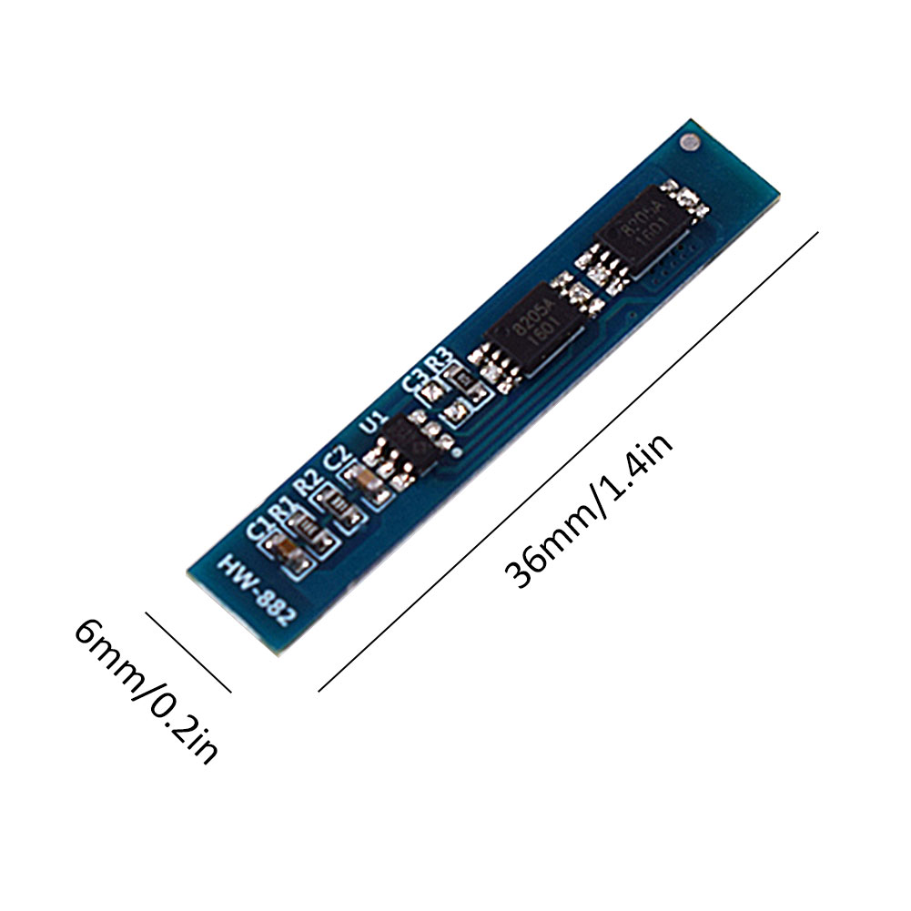 thumbnail image 2 of Placa de protección de batería 2S 3A 7.4V 8.4V 18650 Cargador de litio BMS HW-882, 2 of 7